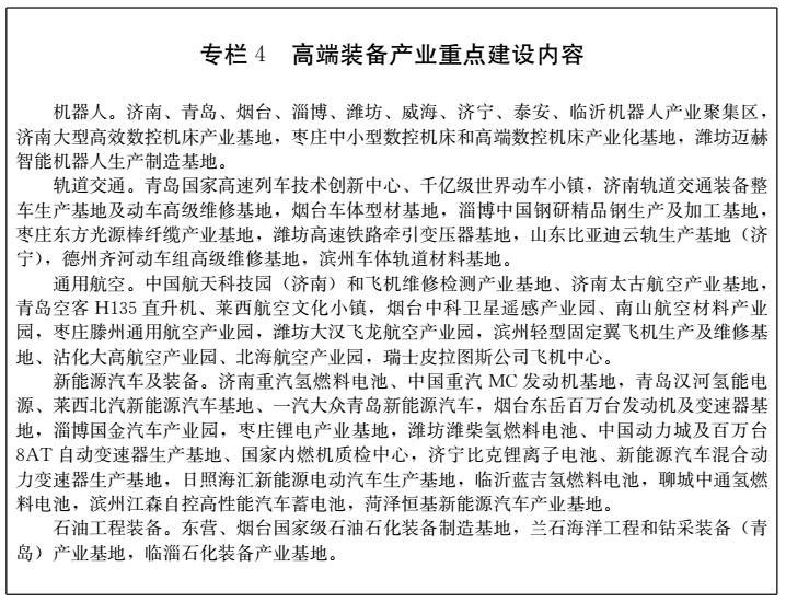 山東省人民政府關于印發山東省新舊動能轉換重大工程實施規劃的通知