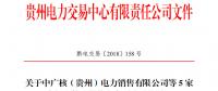 關(guān)于中廣核（貴州）電力銷售有限公司等5家市場主體注冊(cè)信息變更公示的通知